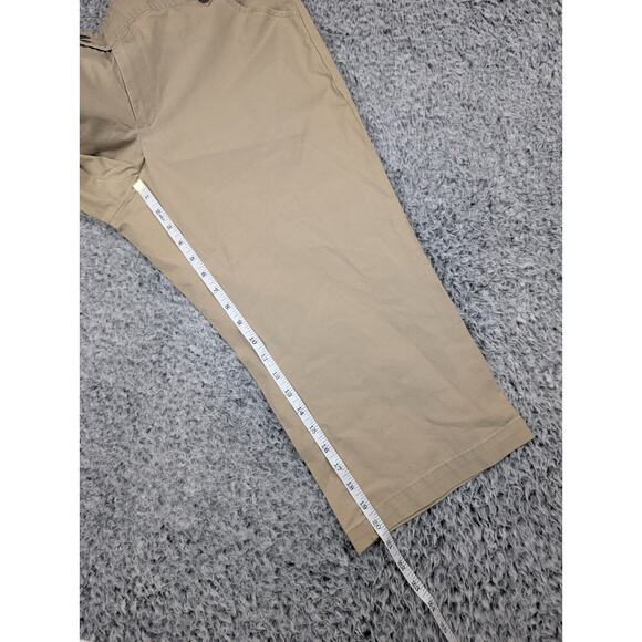Dockers Pants Womens 16 Beige Classiccore Preppy Cropped Casual Normcore Work - Picture 7 of 9